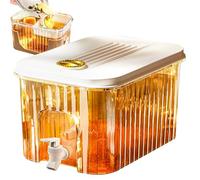 Fridge Drink Dispenser - 3L/5L Container with Filter for Cold Water, Fruit Juice, Fruit Drinks and Tea, with Household Tap | Ideal Use: Parties and Daily Use, Drink Management in the Fridge