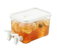 Fridge Drink Dispenser | 3L Beverage Organizer - Drink Dispenser with Tap - for Cocktails Ice Tea Soda Party Kitchen Restaurant Home