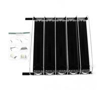 FRIDGE DRINK DISPENSER ADJUSTABLE width rainproof SELF PUSHING SODA CAN DISPENSER for SODA BEER BLACK (5PCS)