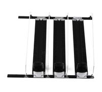 FRIDGE DRINK DISPENSER ADJUSTABLE width rainproof SELF PUSHING SODA CAN DISPENSER for SODA BEER BLACK (3Pcs)