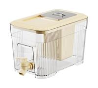 Fridge Drink Dispenser - Food Container, Capacity 6L, Spigot Dispenser | Leak-proof Design with Filter Included Function, Versatile Juice Water Tea Coffee Cider