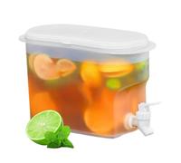 Fridge Drink Dispenser - Large Capacity Beverage Container, 2.8L Iced Drink Holder | Easy-Pour Juice Server, Durable Refrigerator Water Dispenser, Convenient Storage for Kitchen Home Outdoor Party