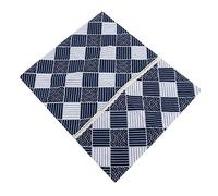 Fridge Dust Proof Cover Multi Purpose Washing Machine Top Cover - Durable Cotton Linen Material - Protects From Water, Dust, and Stains - Blue and White Plaid Pattern - 55 *