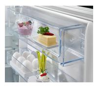 AEG 6000 TwinTech® OSC6T185ES Integrated Frost Free Fridge Freezer with Sliding Door Fixing Kit - White - E Rated, White