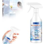 Fridge Freezer Defrosting Spray, 120ml Deicing Solution for Refrigerator Freezer Car Window Glass Faucet, Quick Ice Remover for Home and Winter Use (1)