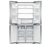 Fisher & Paykel Series 7 Contemporary RF500QNUX1 Wifi Connected Plumbed American Fridge Freezer - Stainless Steel - E Rated, Stainless Steel