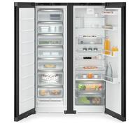 Liebherr XRFBD5220 123cm Plus Side By Side Fridge Freezer - BLACK STEEL