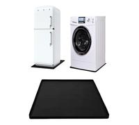 Fridge Freezer Mat Pads Carpet Drip Pan for Dryer Wine Cabinet Coffee Machine Washing Machine Drip Tray with Raised Edge, Mini Fridge Silicone Mat Under Refrigerator Floor Protector Mat(60x60cm)