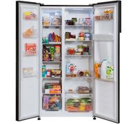 Russell Hobbs RH90AFF201B Slimline American Fridge Freezer in Black