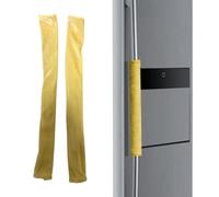 Fridge Handle Cover 2 Pieces Non-Slip Fridge Handle Covers | Kitchen Appliance Protective Gloves for Refrigerator, Microwave, Dishwasher, Velvet Fabric Protection