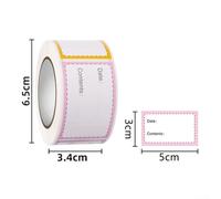 Fridge Labels Non Food Storage Stickers 3x5cm for Containers - Cold Storage Tags White Roll 250