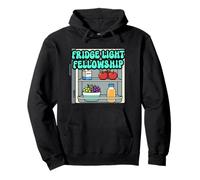 Fridge Light Fellowship Funny Late Night Snack Humor Pullover Hoodie