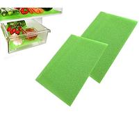 Fridge Liner Mat Pack of 2 Kitchen Salad Drawer Fridge Fresh Food Saver Anti Mould Refrigerator Antibacterial Washable Mats Pad for Home,Kitchen, Cabinet & Drawer