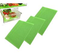 Fridge Liner Mat Pack of 3 Kitchen Salad Drawer Fridge Fresh Food Saver Anti Mould Refrigerator Antibacterial Washable Mats Pad for Home,Kitchen, Cabinet & Drawer