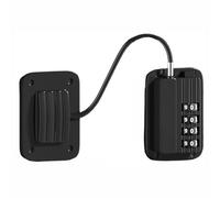 Fridge Lock 4-Digit Password Safety Lock, Upgraded Refrigerator Lock with Combination, for Door, Drawer, Freezer, Windows, Cabinet Latch, Oven or Toolbox (Black)