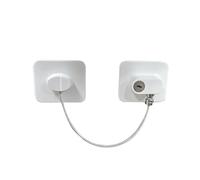 Fridge Lock,Fridge Locks 2pcs Multifunctional Cabinet Door Window Locks Key Safety Lock Safe Refrigerator Drawer Home Security Protection(White)