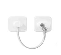 Fridge Lock,Fridge Locks 2pcs Safety Anti-Open Refrigerator Lock, Cabinet with Key Sliding Wardrobe Door Protection(6PCS White)