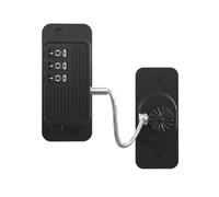 Fridge Lock,Fridge Locks 2pcs Safety Lock with Coded Fridge Drawers Window Cabinet Digital Password Protection(Black-B)