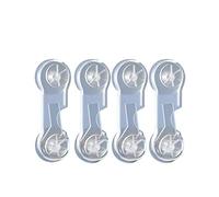 Fridge Lock,Fridge Locks Protect Cabinet Protection Against Security Locks Safe Door Fridge Tools Safety Drawer(4short Transparent)