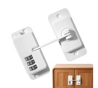 Fridge Lock Self-Adhesive Child Safety Furniture Latch | refrigerator door combination lock for dishwasher, cabinet, drawer, pantry, storage room, kitchen, apartment,