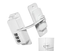 Fridge Lock Self-Adhesive Child Safety Furniture Latch | Upright Freezer Combination Lock for Drawer Pantry Dishwasher Cupboard Closet Apartments RV Dorm Garage