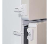 Fridge Locks for Kids 2 Pack, Child Proof Refrigerator Door Locks Keep Toddler and Baby Safety, Freezer Latch with Sticky Adhesive for RV Refrigerator, No Tools Required and Easy Installation