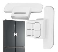 Fridge Locks, Refrigerator Closers, White Safety Buckles, Self-Adhesive Backing, Easy Installation, Security Solution for Kids, Adults, Daily Use, Home, RV, Glass Cabinets