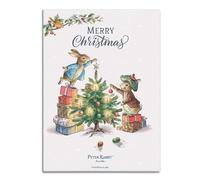Fridge Magnet (65 x 90 mm) - Beatrix Potter - Peter Rabbit and Friends - Decorating Christmas Tree