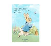 Fridge Magnet (65 x 90 mm) - Beatrix Potter - Peter Rabbit - Now run along and don't get into mischief