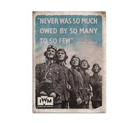 Fridge Magnet (65 x 90 mm) - (Official Imperial War Museum) Never was so much owed by so many to so few