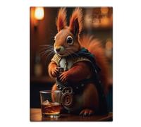 Fridge Magnet (65 x 90 mm) - The Highland Crew - Red Squirrel