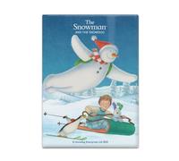 Fridge Magnet (65 x 90 mm) - The Snowman and the Snowdog (Sledging)