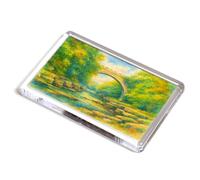 FRIDGE MAGNET - Abbey Bridge, Barnard Castle - Vintage Art Style