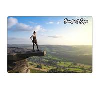 Fridge Magnet Bamford Edge in The Peak District 15cm x 10cm Sleek Gloss Aluminium