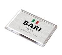 FRIDGE MAGNET - Bari - Puglia - Italy - Lat/Long