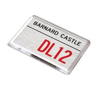 FRIDGE MAGNET - Barnard Castle DL12 - UK Postcode