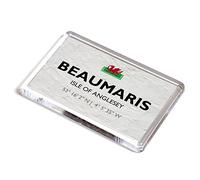 FRIDGE MAGNET - Beaumaris, Isle of Anglesey, Wales - Lat/Long SH6076