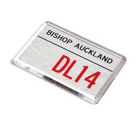 FRIDGE MAGNET - Bishop Auckland DL14 - UK Postcode