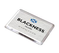 FRIDGE MAGNET - Blackness, Falkirk, Scotland - Lat/Long NT0580