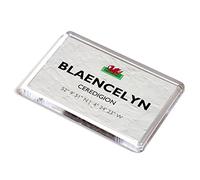 FRIDGE MAGNET - Blaencelyn, Ceredigion, Wales - Lat/Long SN3554