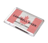 FRIDGE MAGNET - Campbell River - British Columbia - Canada Flag