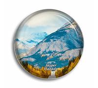 Fridge Magnet Canada Glacier Jasper National Park Glass Magnets for Refrigerator Souvenirs Cute Crystal Magnet Decor for Whiteboard Office Home Gift