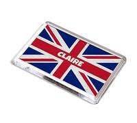 FRIDGE MAGNET - Claire - Union Jack Flag - Girls Name Gift