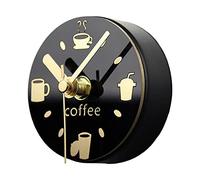 Fridge Magnet Clock Refrigerator Magnets Home Decoration Magnetic Sticker, Black, 85 mm