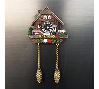 Fridge Magnet Cuckoo Clock Beer Schwarzwald Germany 3D Resin Handmade Craft Tourist Travel City Souvenir Collection Letter Refrigerator Sticker