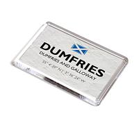 FRIDGE MAGNET - Dumfries, Dumfries and Galloway, Scotland - Lat/Long NX9776