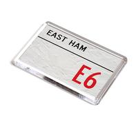 FRIDGE MAGNET - East Ham E6 - UK Postcode