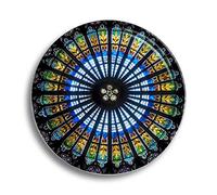 Fridge Magnet France Rose Window Strasbourg Cathedral Glass Magnets for Refrigerator Souvenirs Cute Crystal Magnet Decor for Whiteboard Office Home Gift