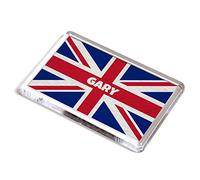 FRIDGE MAGNET - Gary - Union Jack Flag - Boy's Name Gift