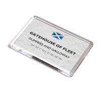 FRIDGE MAGNET - Gatehouse of Fleet, Dumfries and Galloway, Scotland - Lat/Long NX6056